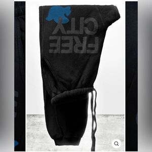 SUPERFLUFF POCKET LUX sweatpant - superblack/blue size M